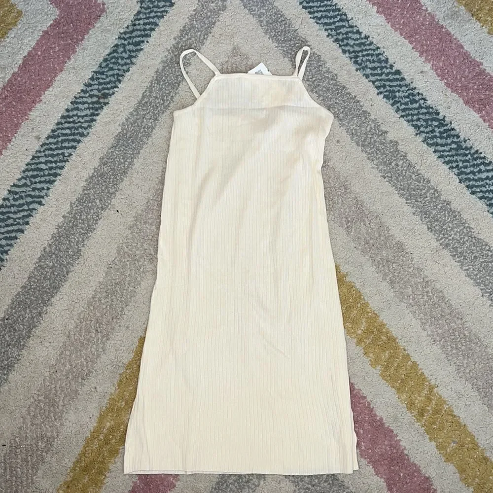 ZARA Kids | Cream | RIB KNIT DRESS NWT - Picture 5 of 7